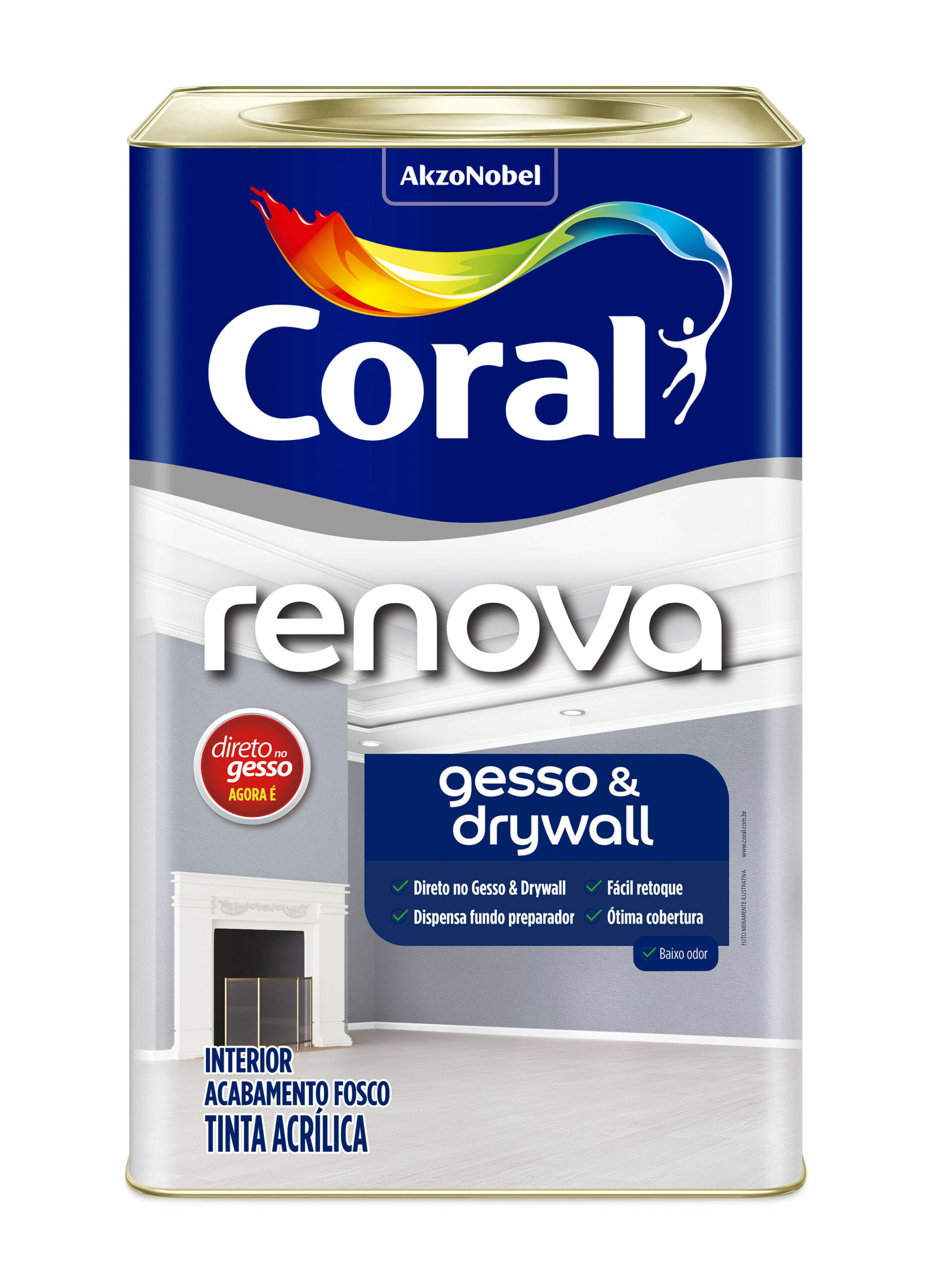 Tinta Renova Gesso e Drywall 18L Coral