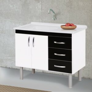 Gabinete Toquio Preto 95,2cm Rorato