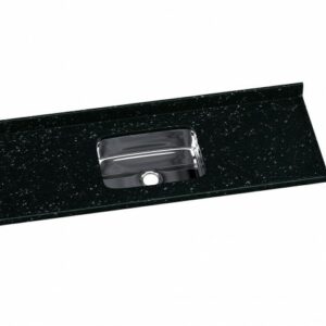 Pia Sintético/Inox Preto 1,50cm Rorato