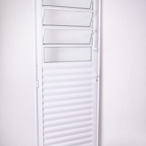 Porta Basculante em Alumínio Lado Direito Branca 210x80 Casabella