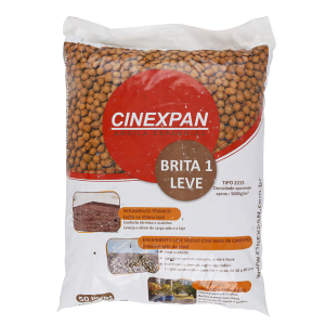 Argila Expandida para Drenagem Saco 50 Litros 25kg Cinexpan
